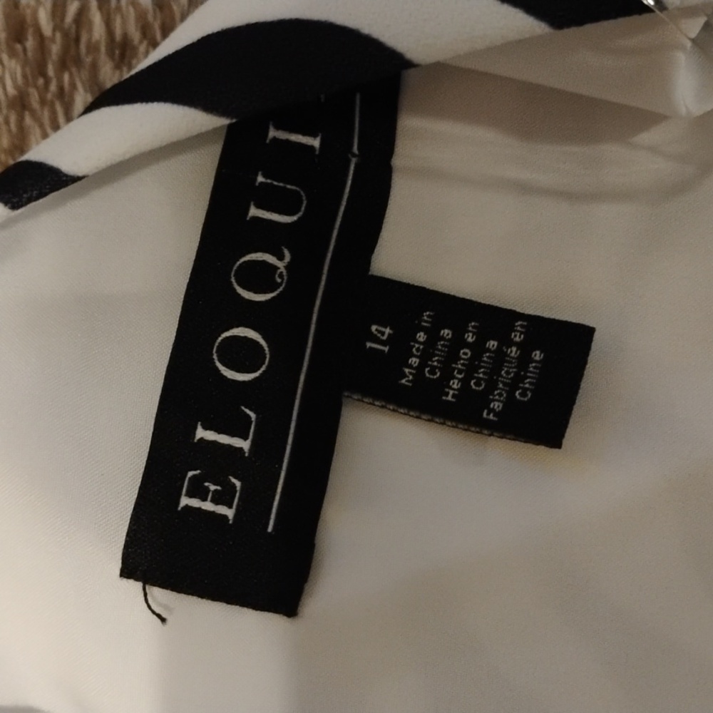 Eloquii NWT Zebra One Shoulder Maxi Dress With Slit - Picture 7 of 10